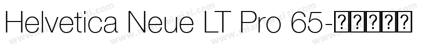 Helvetica Neue LT Pro 65字体转换